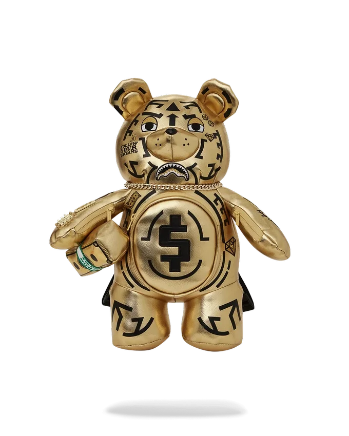 A.I.8 «AFRICAN INTELLIGENCE: PATH TO THE FUTURE II» Mochila mediana con osito de peluche «Moneybear»