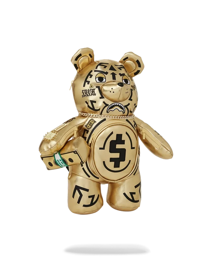 A.I.8 «AFRICAN INTELLIGENCE: PATH TO THE FUTURE II» Mochila mediana con osito de peluche «Moneybear»