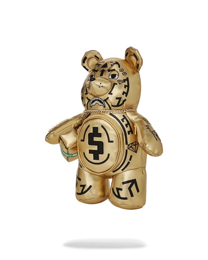 A.I.8 «AFRICAN INTELLIGENCE: PATH TO THE FUTURE II» Mochila mediana con osito de peluche «Moneybear»