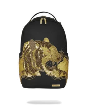 A.I.8 Mochila de leopardo con detalles dorados de African Intelligence (DLXV)