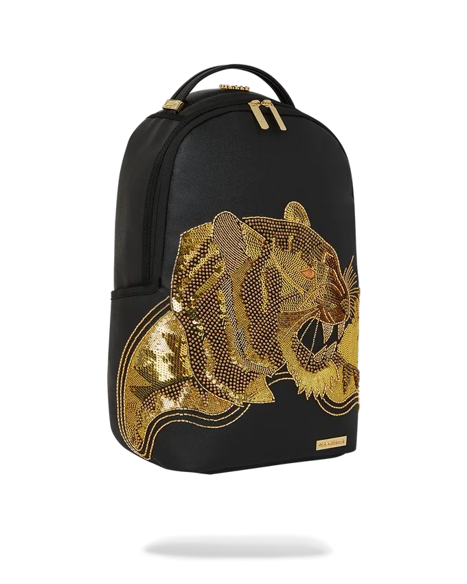 A.I.8 Mochila de leopardo con detalles dorados de African Intelligence (DLXV)