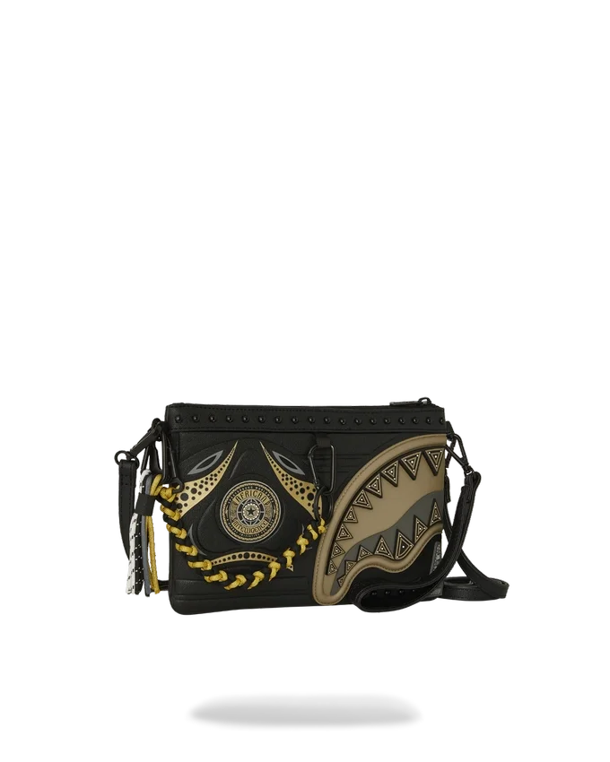 A.I. AFRICAN INTELLIGENCE SHARKS OF THE GOLD OCEAN CROSSOVER CLUTCH - COLABORACIÓN CON SANDFLOWER