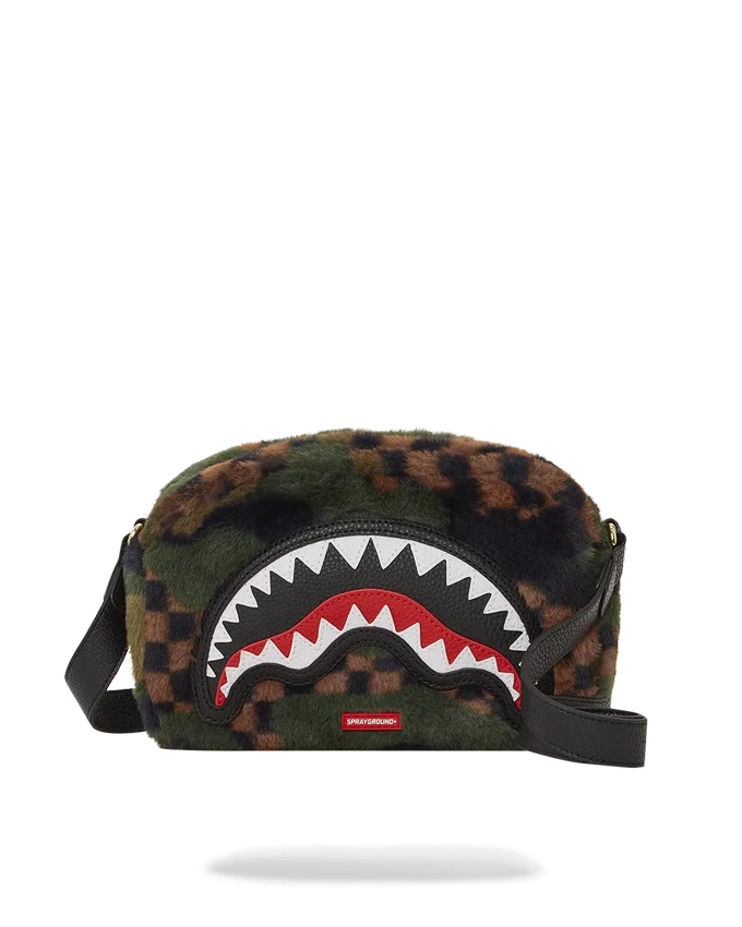 BOLSA DE BOLSOS Mensajero BIG SKY FUR SHARK COLOR LADRILLO