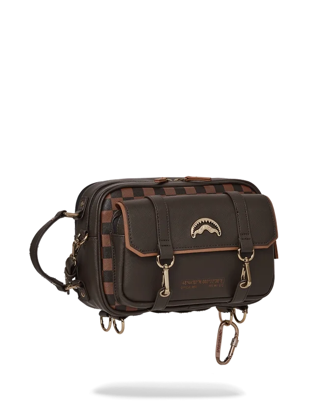 BOLSA DE BOLSOS MENSAJERO CHECKMATE ROYALE COLOR LADRILLO