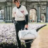 BOLSA DE DEPORTE EMPEROR CON ESTAMPADO MONEY EN COLOR POWDER