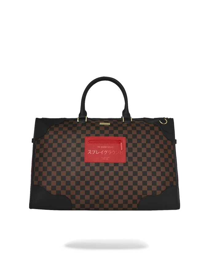 BOLSA DE DEPORTE PIRAMIDAL BOSS CON ESTAMPADO DE CUADROS DE KATANA