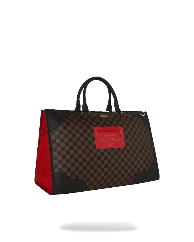 BOLSA DE DEPORTE PIRAMIDAL BOSS CON ESTAMPADO DE CUADROS DE KATANA