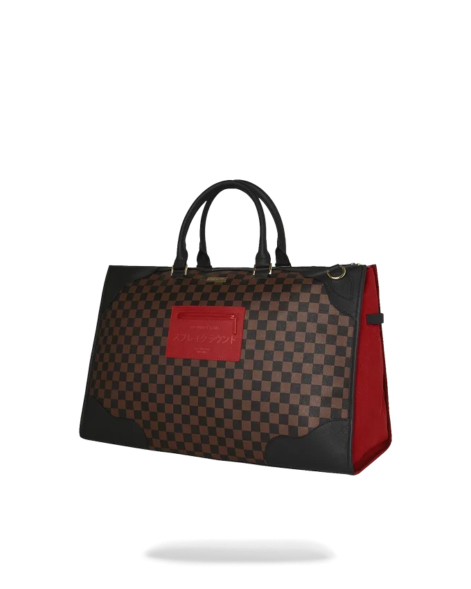 BOLSA DE DEPORTE PIRAMIDAL BOSS CON ESTAMPADO DE CUADROS DE KATANA