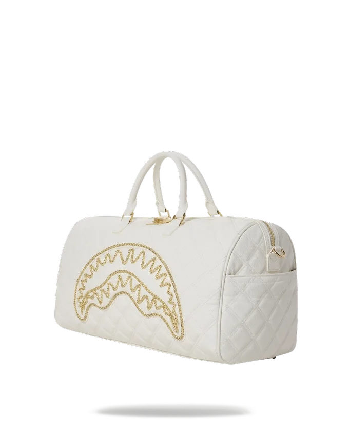 BOLSA DE DEPORTE RIVIERA LE BLANC CON CADENA DORADA Y DETALLE DE TIBURÓN