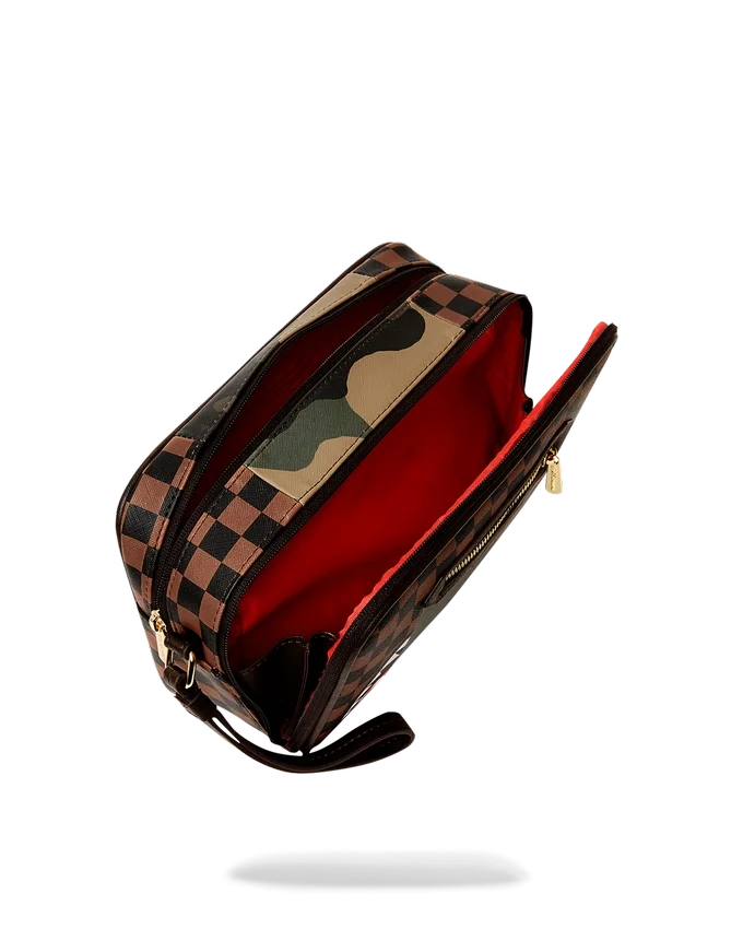 BOLSA DE NECESERES «BRICKSIDE» CON BOLSILLO EXTERIOR CON CREMALLERA DORADA DE SHARKS IN PARIS