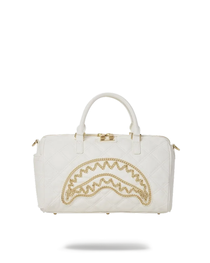 BOLSA DE VIAJE MINI «Shark» CON CADENA DORADA DE RIVIERA LE BLANC