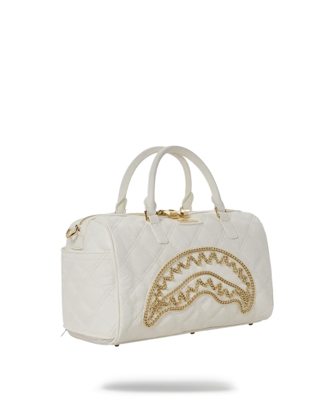 BOLSA DE VIAJE MINI «Shark» CON CADENA DORADA DE RIVIERA LE BLANC