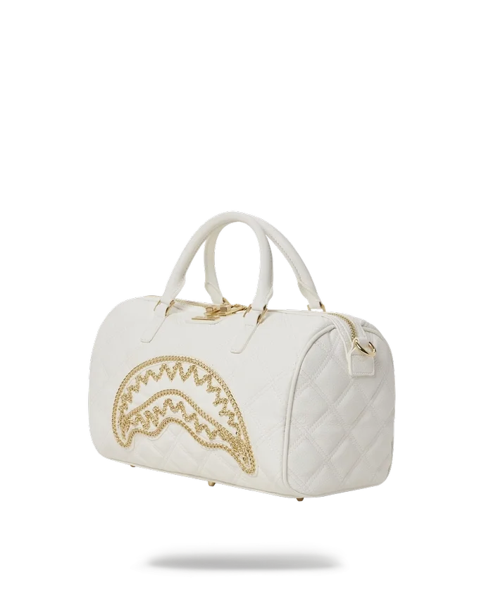 BOLSA DE VIAJE MINI «Shark» CON CADENA DORADA DE RIVIERA LE BLANC