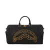 BOLSA DE VIAJE NOIR CON CADENA DORADA Y DETALLE DE TIBURÓN