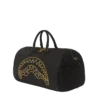 BOLSA DE VIAJE NOIR CON CADENA DORADA Y DETALLE DE TIBURÓN
