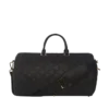 BOLSA DE VIAJE NOIR CON CADENA DORADA Y DETALLE DE TIBURÓN