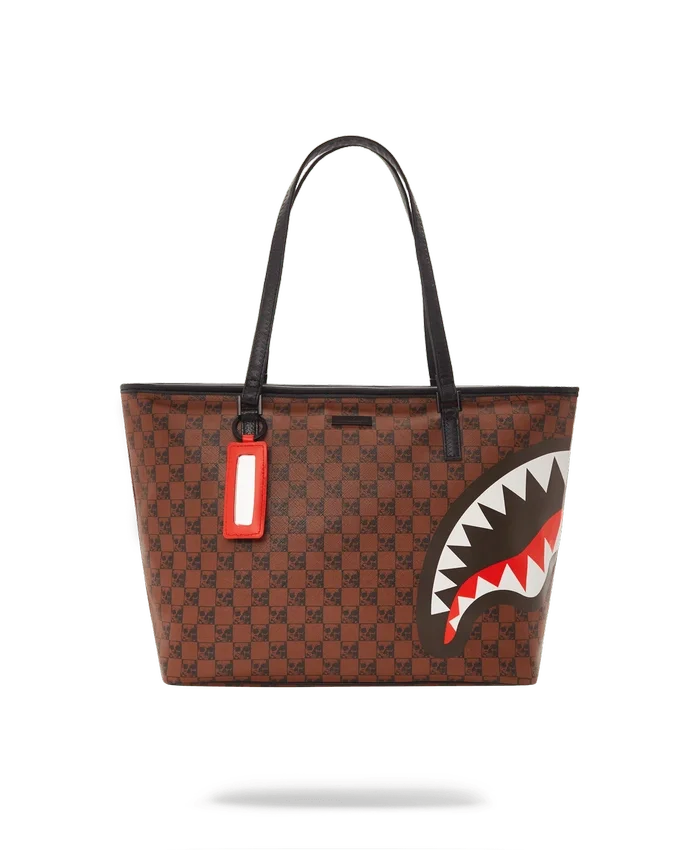 BOLSA TOTE CON TIBURONES Y CALAVERAS
