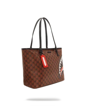 BOLSA TOTE CON TIBURONES Y CALAVERAS