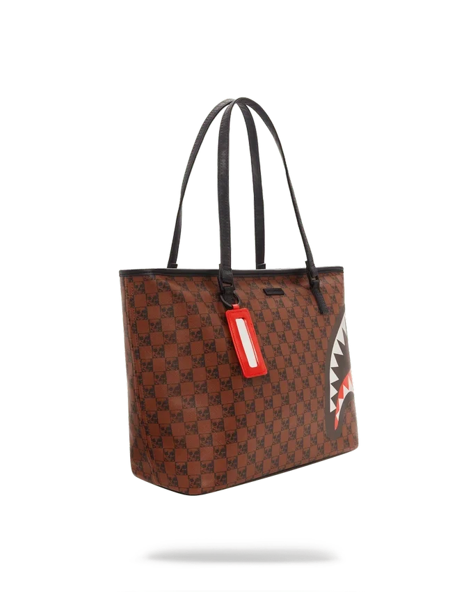 BOLSA TOTE CON TIBURONES Y CALAVERAS