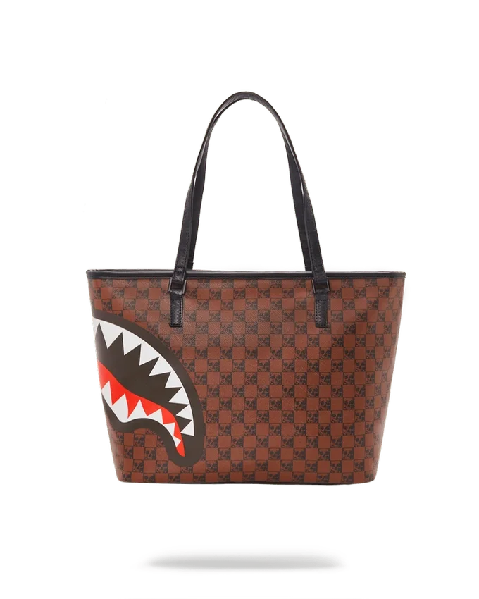 BOLSA TOTE CON TIBURONES Y CALAVERAS