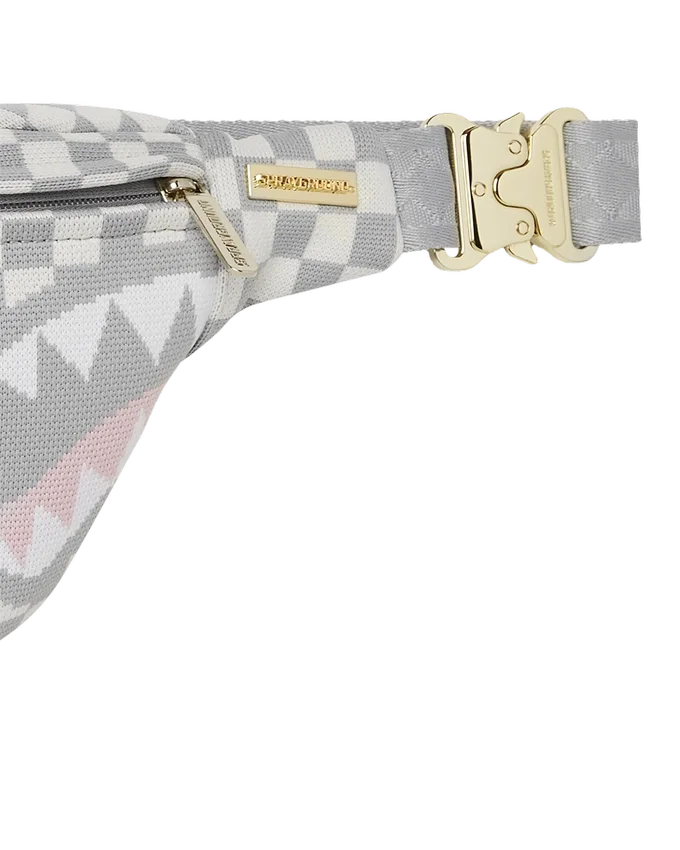 BOLSO BANDOLERA «KNIT SHARKS IN PARIS» EN COLOR CREMA DE SAVVY