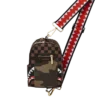 BOLSO DE BOLSILLO EXTERIOR CON CREMALLERA DORADA «Sharks in Paris» PARA MOCHILAS CRUZADAS
