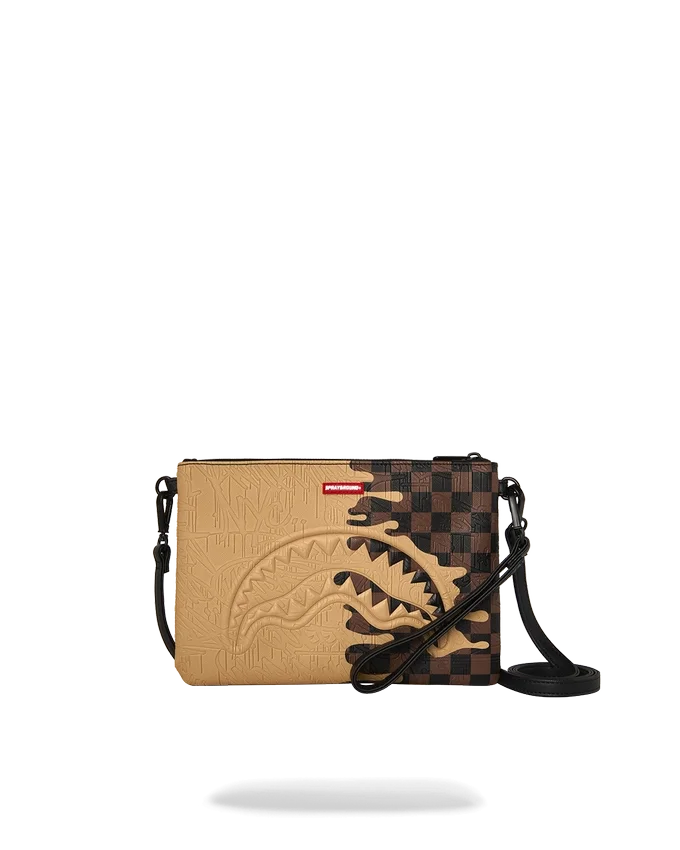 BOLSO DE MANO CROSSOVER CON EFECTO GOTAS DE DISEÑADOR