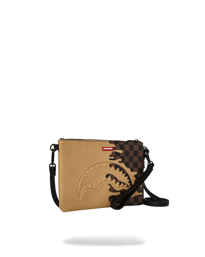 BOLSO DE MANO CROSSOVER CON EFECTO GOTAS DE DISEÑADOR