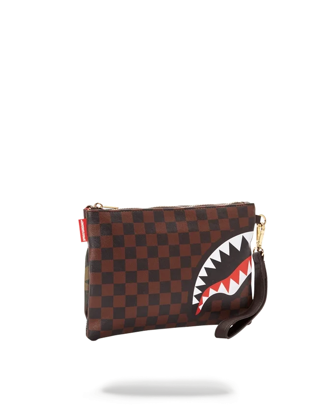 BOLSO DE MANO CROSSOVER CON ESTAMPADO DE CUADROS Y CAMUFLAJE