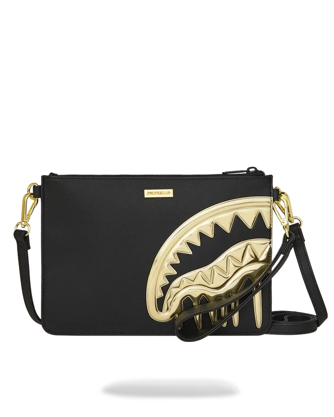 BOLSO DE MANO CROSSOVER GOLDHEART SHARK DRIP
