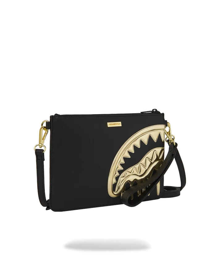 BOLSO DE MANO CROSSOVER GOLDHEART SHARK DRIP