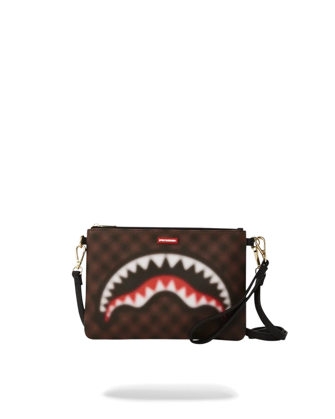 BOLSO DE MANO CROSSOVER SHARKS IN PARIS CON EFECTO DESENFOCADO
