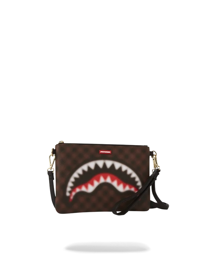 BOLSO DE MANO CROSSOVER SHARKS IN PARIS CON EFECTO DESENFOCADO