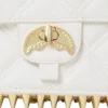BOLSO DE MANO RIVIERA LE BLANC CON CADENA DORADA Y MOTIVO DE TIBURÓN