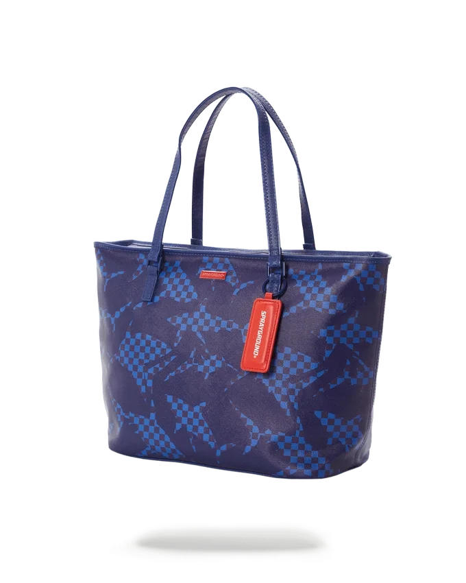BOLSO SHARK CHECK (AZUL) Tote