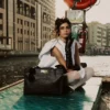 BOLSO TORTUGA CON GOTAS DE LADRILLO DORADO