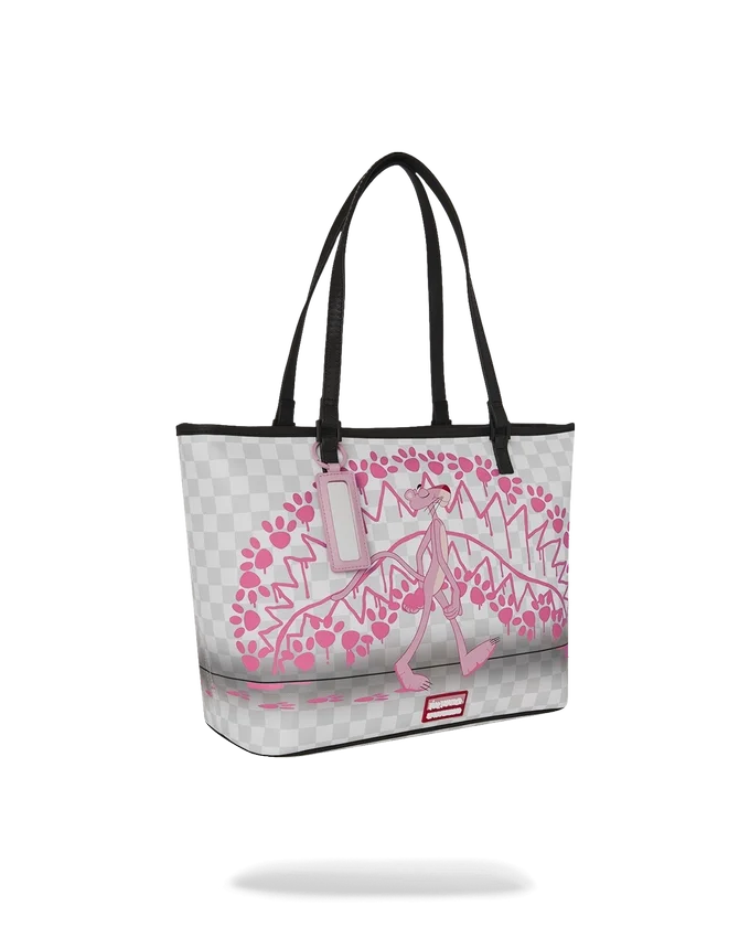 BOLSO TOTE CON HUELLAS DE LA PANTERA ROSA