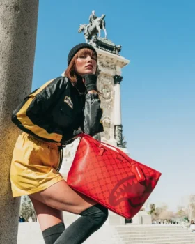 BOLSO TOTE CON MOTIVO DE BILLETES