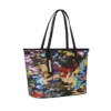 BOLSO TOTE DE CAMUFLAJE CON DETALLES DE TIRAS Y CUADROS