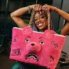 BOLSO TOTE DE OSITO DE PELUCHE (ROSA)