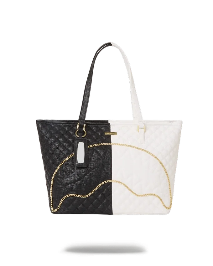 BOLSO TOTE DE TIBURÓN SPLIT CON ACOLCHADO DIVIDIDO «LEVELED UP»