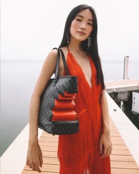 BOLSO TOTE GRIS «Shark Bite Sharks in Paris»