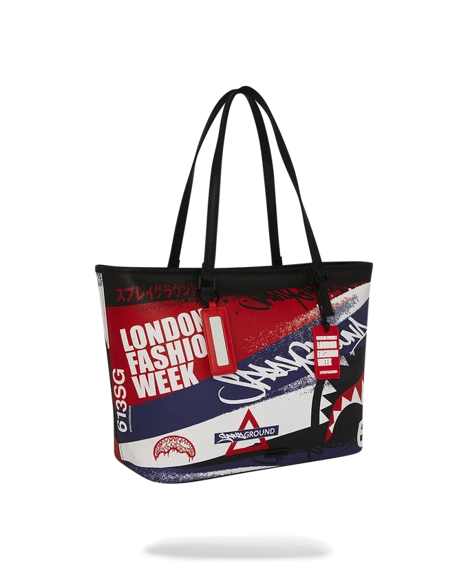 BOLSO TOTE LISTA PARA LA PASARELA DE LA SEMANA DE LA MODA DE LONDRES