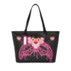 BOLSO TOTE «PANTERA ROSA Y TIBURÓN DIAMANTADO»