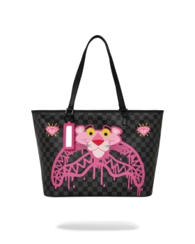 BOLSO TOTE «PANTERA ROSA Y TIBURÓN DIAMANTADO»