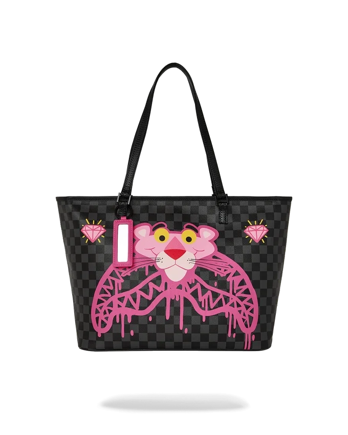 BOLSO TOTE «PANTERA ROSA Y TIBURÓN DIAMANTADO»