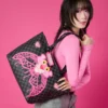 BOLSO TOTE «PANTERA ROSA Y TIBURÓN DIAMANTADO»