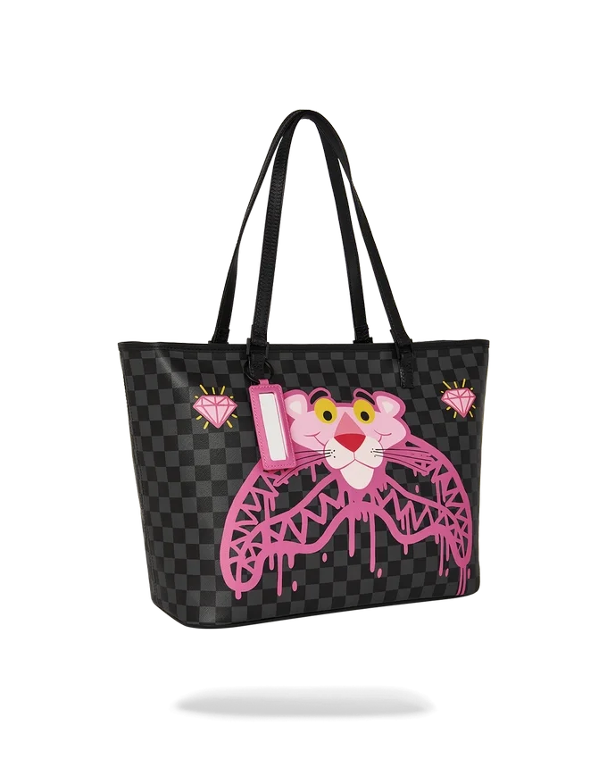 BOLSO TOTE «PANTERA ROSA Y TIBURÓN DIAMANTADO»