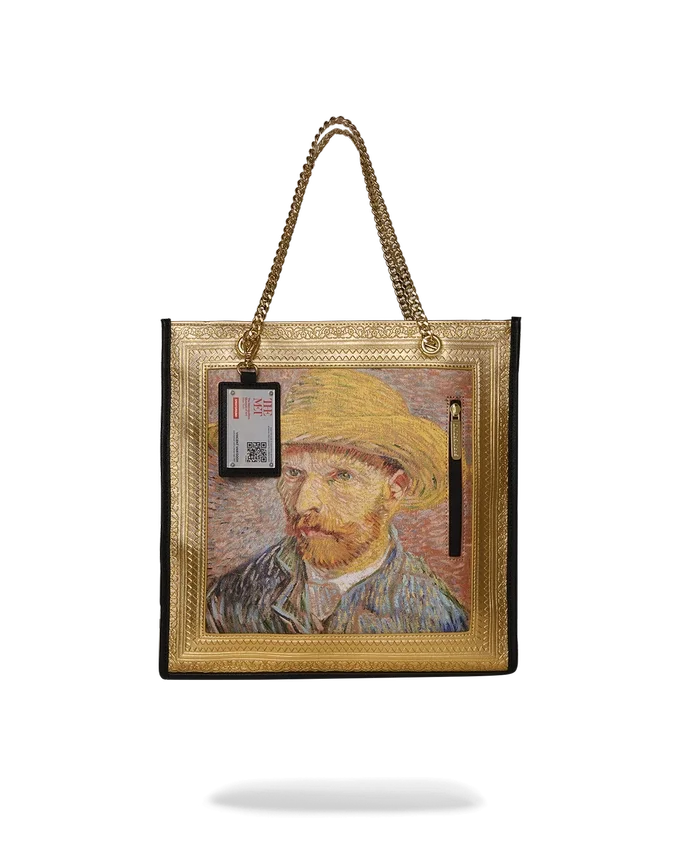 BOLSOS TOTE CON AUTORRETRATO ENMARCADO DE VAN GOGH