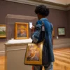 BOLSOS TOTE CON AUTORRETRATO ENMARCADO DE VAN GOGH